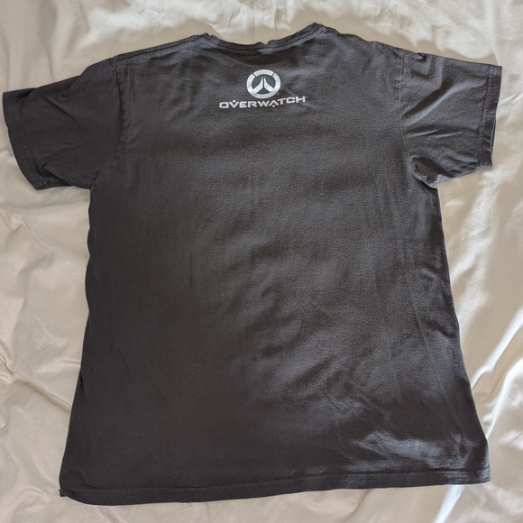 Blizzard Overwatch Grey Graphic T-Shirt - Women's Medium - Picture 4 of 5